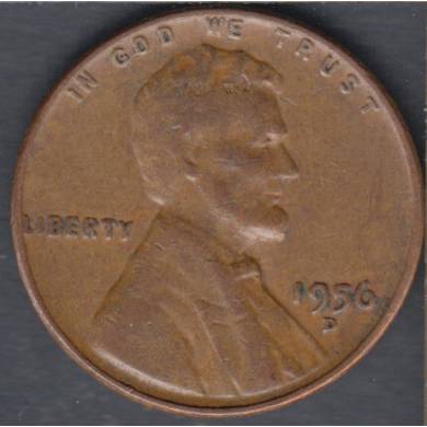 1956 D - VF EF - Lincoln Small Cent