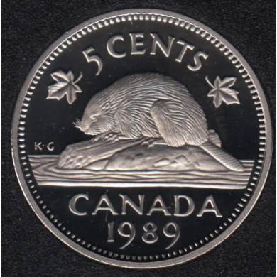 1989 - Proof - Canada 5 Cents
