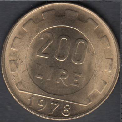 1978 R - 200 Lire - B. Unc - Italy