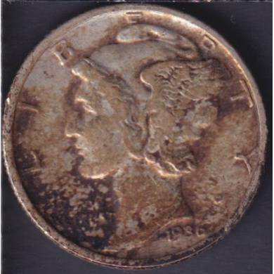 1936 - Mercury - 10 Cents USA