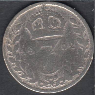 1902 - 3 Pence - Great Britain