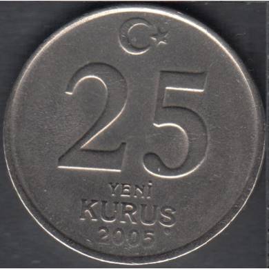 2005 - 25 Kurus - Unc - Turquie