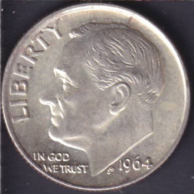 1964 - B.UNC - Roosevelt - 10 Cents USA