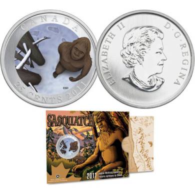 2011 - 25Cent - Coloured Coin - Sasquatch