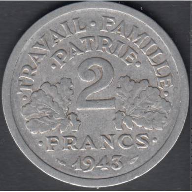 1943 - 2 Francs - France