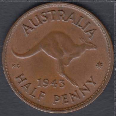 1943 - 1/2 Penny - Australie