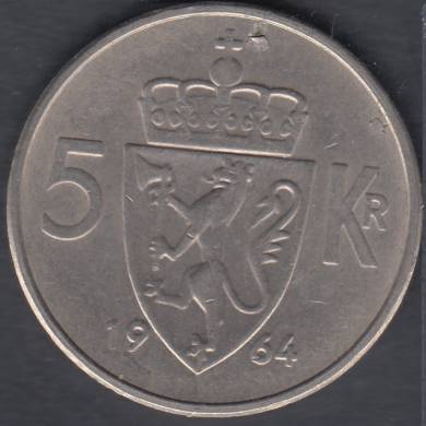 1964 - 5 Kroner - Norvge
