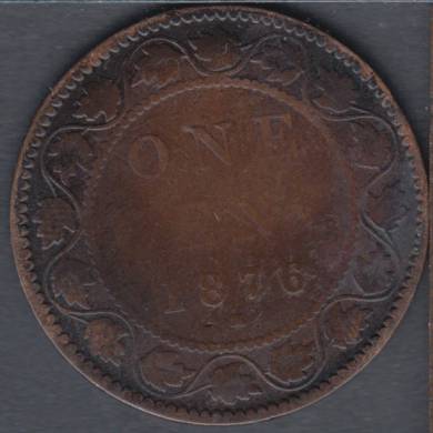 1876 H - Good - Canada Large Cent