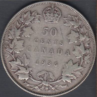 1936 - Fine - Canada 50 Cents