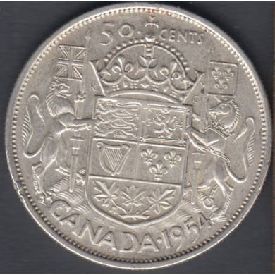 1954 - VF - Canada 50 Cents