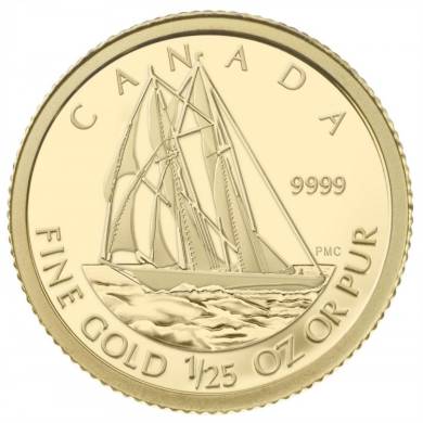 2012 - 50 Cents - - 1/25 Ounce Gold Coin The Bluenose