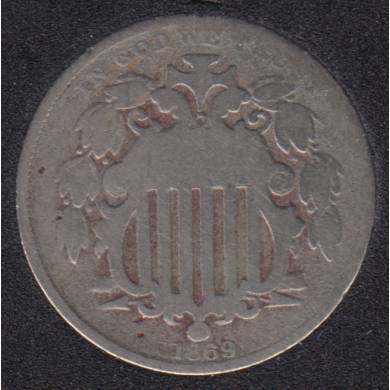 1869 - Shield - 5 Cents