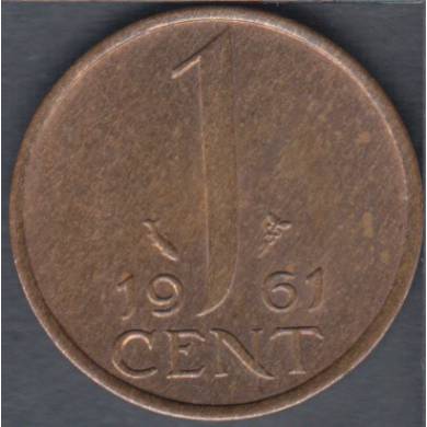 1961 - 1 Cent - Unc - Netherlands