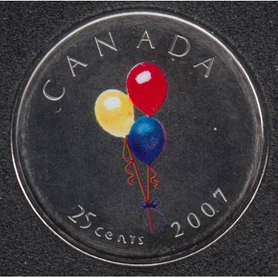 2007 - NBU - Birthday - Canada 25 Cents