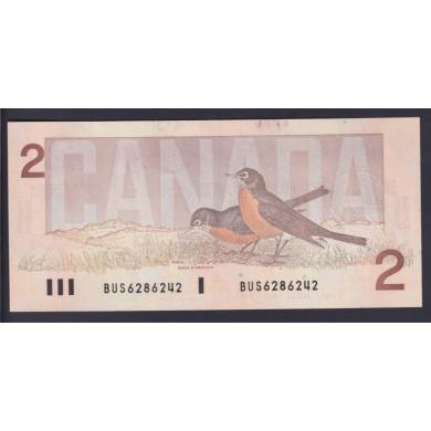 1986 $2 Dollars - UNC - Thiessen Crow - Prefix BUS