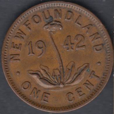 1942 - EF - 1 Cent - Newfoundland