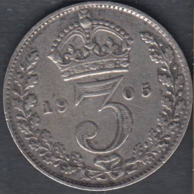 1905 - 3 Pence - Grande Bretagne