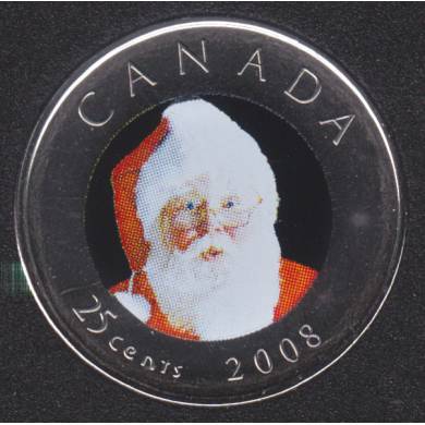 2008 - NBU - Santa Claus - Canada 25 Cents