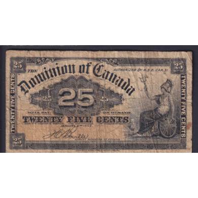 1900 - 25 Cents Shinplaster - Fine