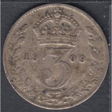 1909 - 3 Pence  - Great Britain