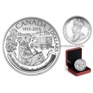 2015 - $3 - Fine Silver Coin – 100th Anniversary of In Flanders Fields