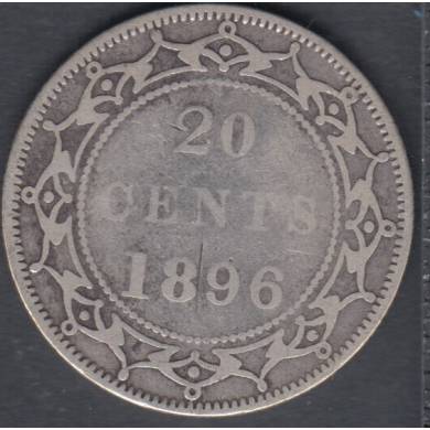 1896 - VG/F - NT2 S96 - 20 Cents - Newfoundland