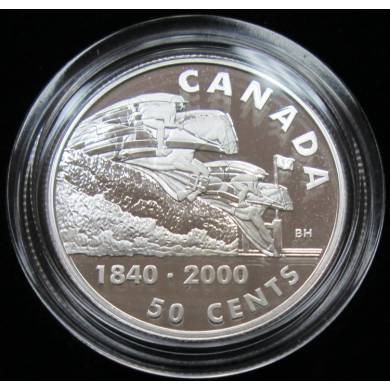 2000 CANADA 50 Cents Sterling Silver - First Steeplechase Race