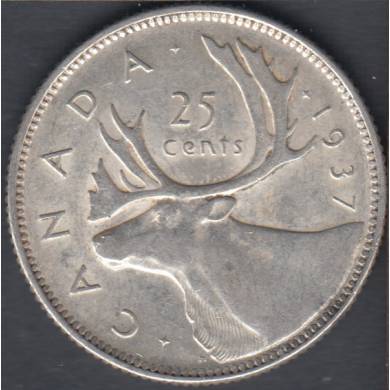 1937 - VF/EF - Canada 25 Cents