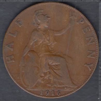 1916 - Half Penny - Great Britain
