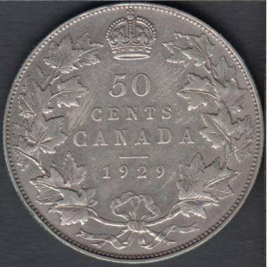 1929 - F/VF - Canada 50 Cents