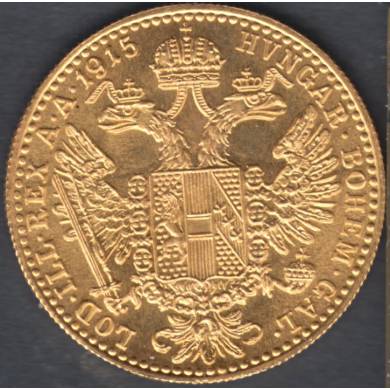 1915 - 1 Ducat - GOLD Coin - Restrike - Austria