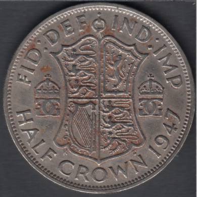 1943 - 1/2 Crown - Grande Bretagne