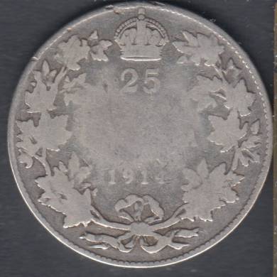 1914 - Good - Canada 25 Cents