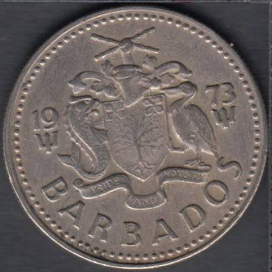 1973 - 25 cents - Barbados