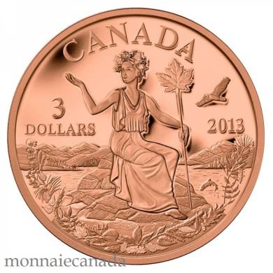 2013 - Bronze Coin - Canada: An Allegory $3