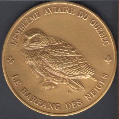 Jerome Remick - Harfang des Neiges- Gold Plated - Medal