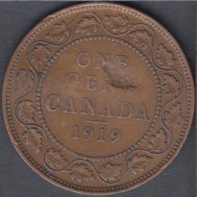1919 - Damaged - Canada Large Cent