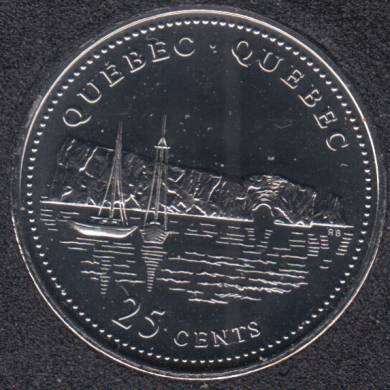 1992 - #910 NBU - Quebec - Canada 25 Cents