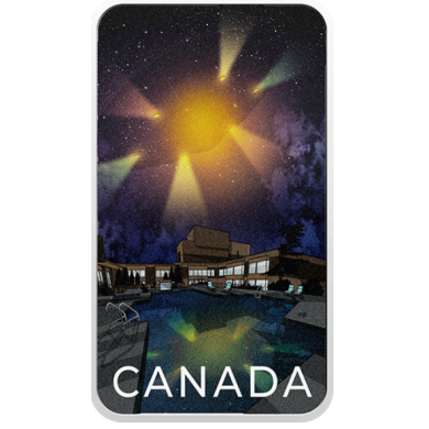 2021 - $20 - 1 oz. Pure Silver Glow-in-the-Dark Coin – Canada's Unexplained Phenomena: The Montréal Incident