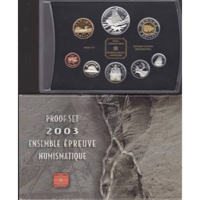 2003 Double dollar ensemble Épreuve numismatique