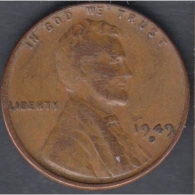 1949 D - VF EF - Lincoln Small Cent