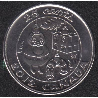 2012 - B.Unc - Christmas - Canada 25 Cents