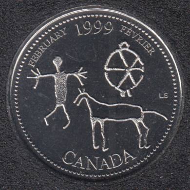 1999 - #2 NBU - Fevrier - Canada 25 Cents