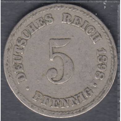 1898 A - 5 Pfennig - Germany