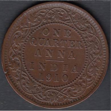 1910 - 1/4 Anna - Inde