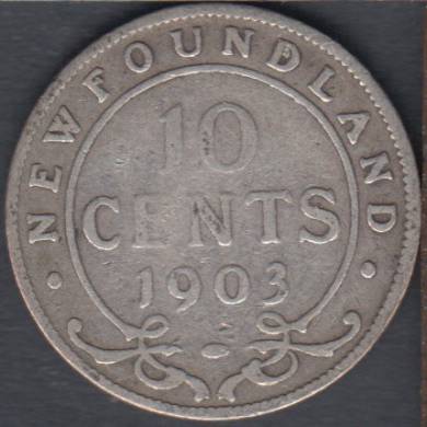 1903 - VG - 10 Cents - Terre Neuve