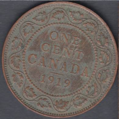 1919 - F/VF - Rouill - Canada Large Cent