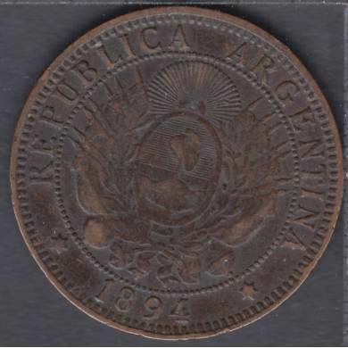1894 - 2 Centavos - Argentina