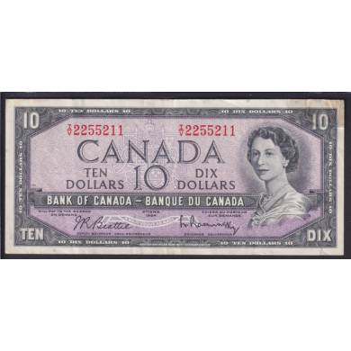 1954 $10 Dollars - Beattie Rasminsky - Prefix I/V