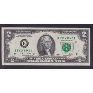 1976 - AU - New York - $2 Dollars - U.S.